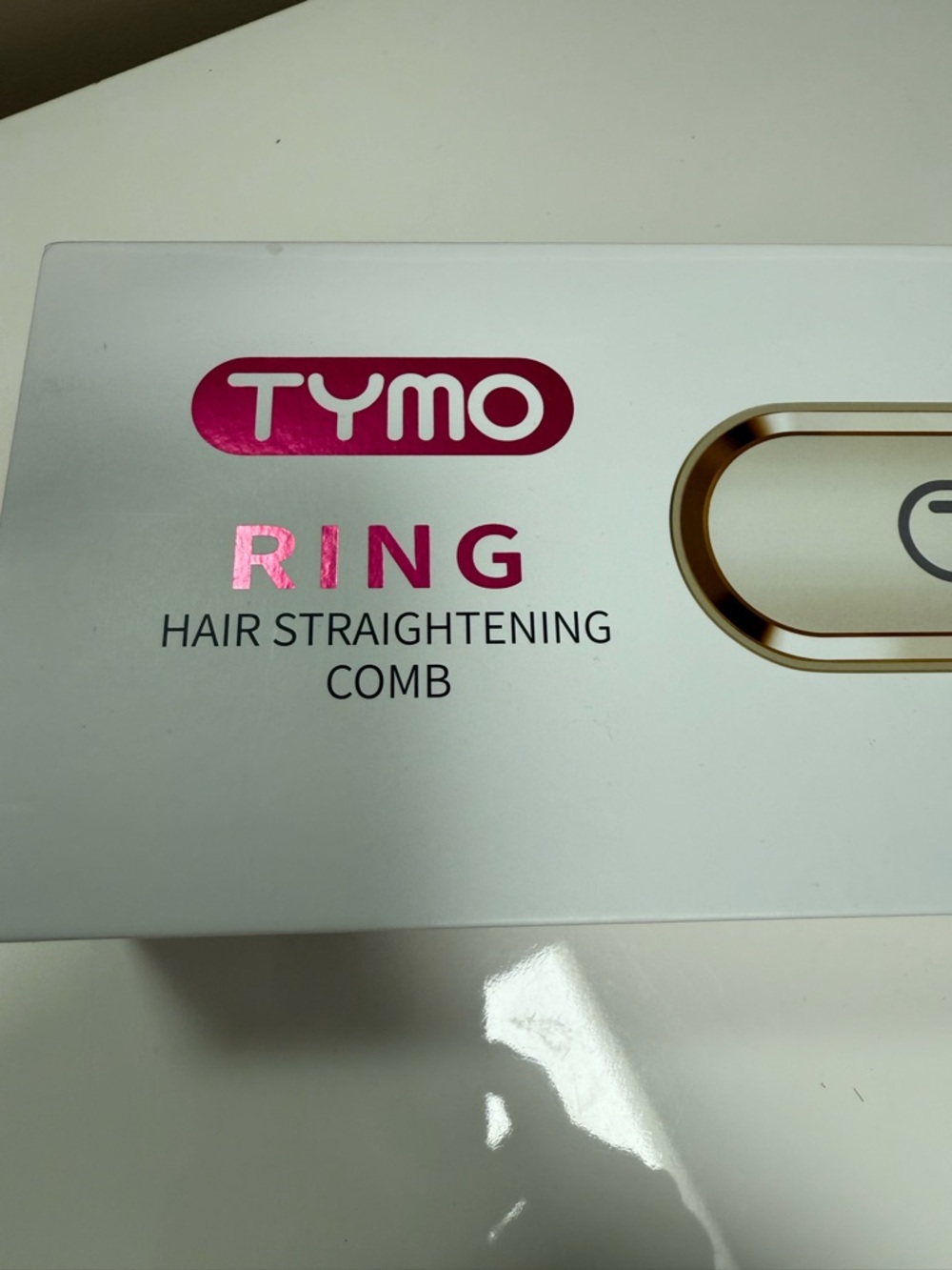 TYMO Ring Hair Straightening Comb — Gold